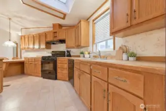 kitchen staged using AI