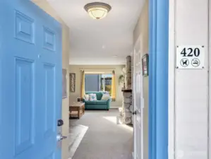 Entrance to unit 420