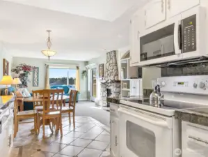 Kitchen with eat-in-dining.