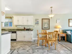 Kitchen and eat-in-dining.