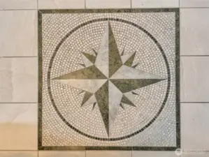 Nautical custom tile work (entry of unit 420).