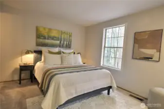 Another angle of the bedroom.