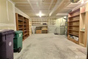 The garage is extra long and very spacious.