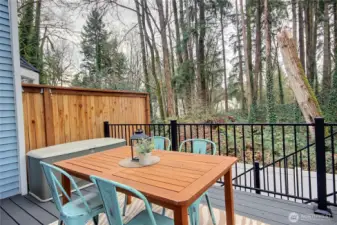 A view of the greenspace.