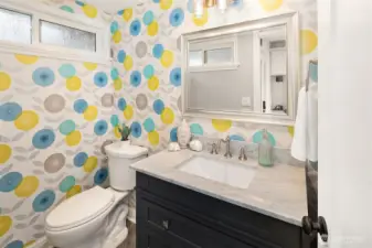 Main floor powder room.