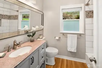 Main floor full bath.