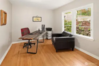 Main floor bedroom #2 has a large walk-in closet.