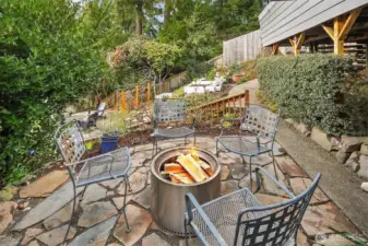 The terraced gardens feature wonderful, intimate spaces to gather.