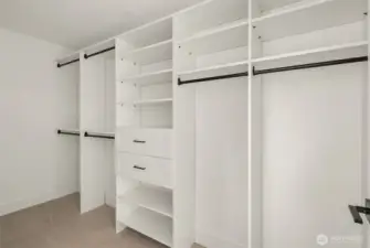 Primary closet