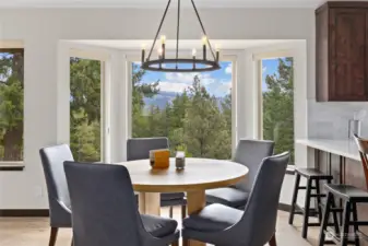 Dining area with views