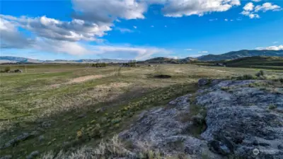 Looking over the South area of property from Center East.