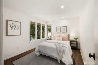 The secondary bedrooms are spacious with lots of windows to let in the light