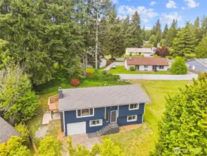 The deck is very private on the west side especially if the next buyer puts plants on the street side. Virtually no neighbors. Just green trees