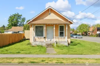 Conveniently located this adorable home sits on a spacious corner lot.