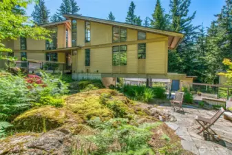 The landscape is drought resistant and natural.