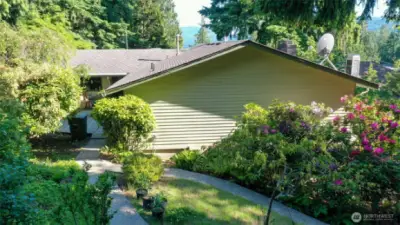 View of the back of the house