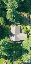 Aerial of house