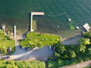 Aerial view of Private Beach