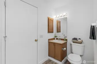 Downstairs bath.