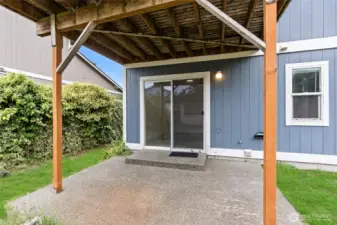 Lower level patio.