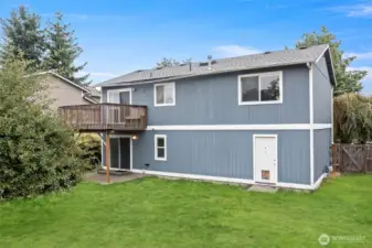 Back of the home.