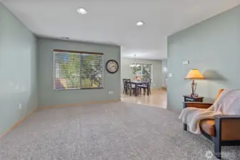 Family room off kitchen