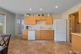 Kitchen includes all appliances and a large pantry storage space.