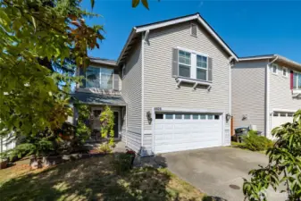 Two car garage and a brand new roof