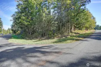 Corner lot on paved road.
