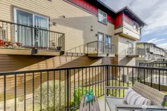 Relax on a sunny day on your outside deck