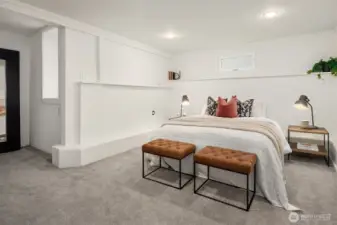 2nd basement bedroom located in the SE corner of the home.