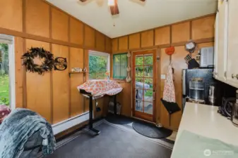 Cottage kitchen with Living Area