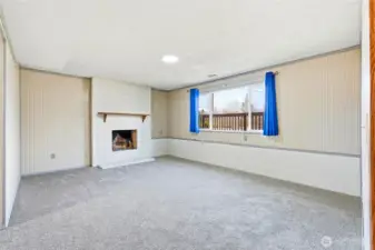 Spacious downstairs living area