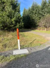 Fiber optic high speed internet at Red Rock Lane entrance.