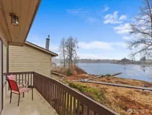 Lake view from deck