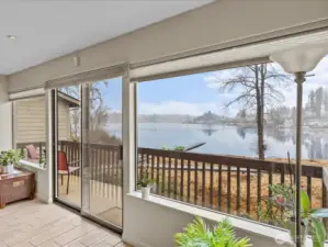 Lake View from living and dining room