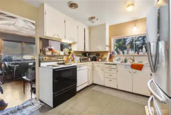 Kitchen view to dining room