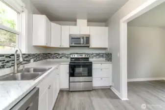 Remodeled kitchen