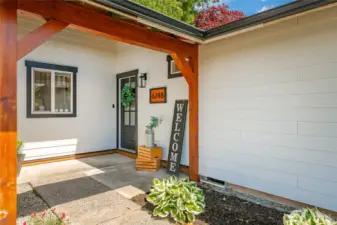 Welcoming entry