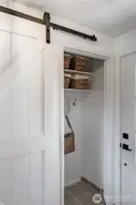 Entry with coat closet