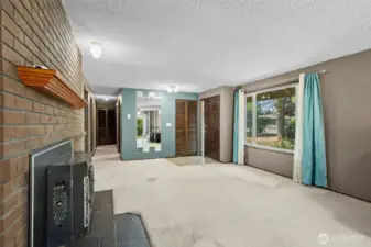 Formal Living room with Pellet Stove