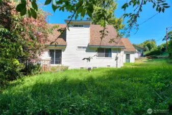 Back view of home.