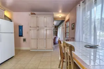 Plenty of storage in kitchen.
