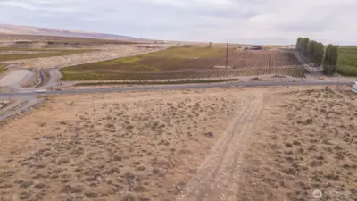 Southern aerial view of the 11 acres.