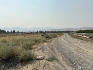 Nice gravel road to the end of the property, about where the Cherrie Orchard starts.