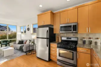 Stainless appliances included.