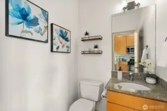 Powder bath on main level.
