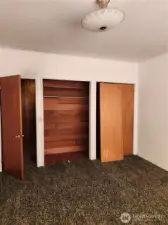 Bedroom 1 with Cedar lined closet