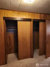 Double closet in Primary