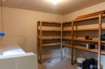 Behind the 3rd bay is this super convenient storage area.  Perfect for hobbies as well.